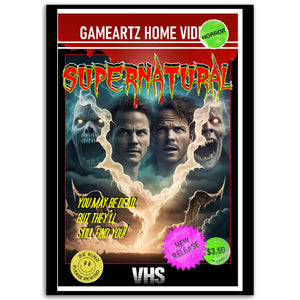 GAMEARTZ: Supernatural VHS Premium Matte Paper Poster